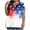 S1-Multicolor, variant on Independence Day Womens T Shirt Flags Plus Size USA Birthday Tunic Tops Casual Shirts Crewneck Clothes 5XL