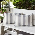 thumbnail image 3 of Riley Gray Rectangular Outdoor Throw Pillow, 3 of 5