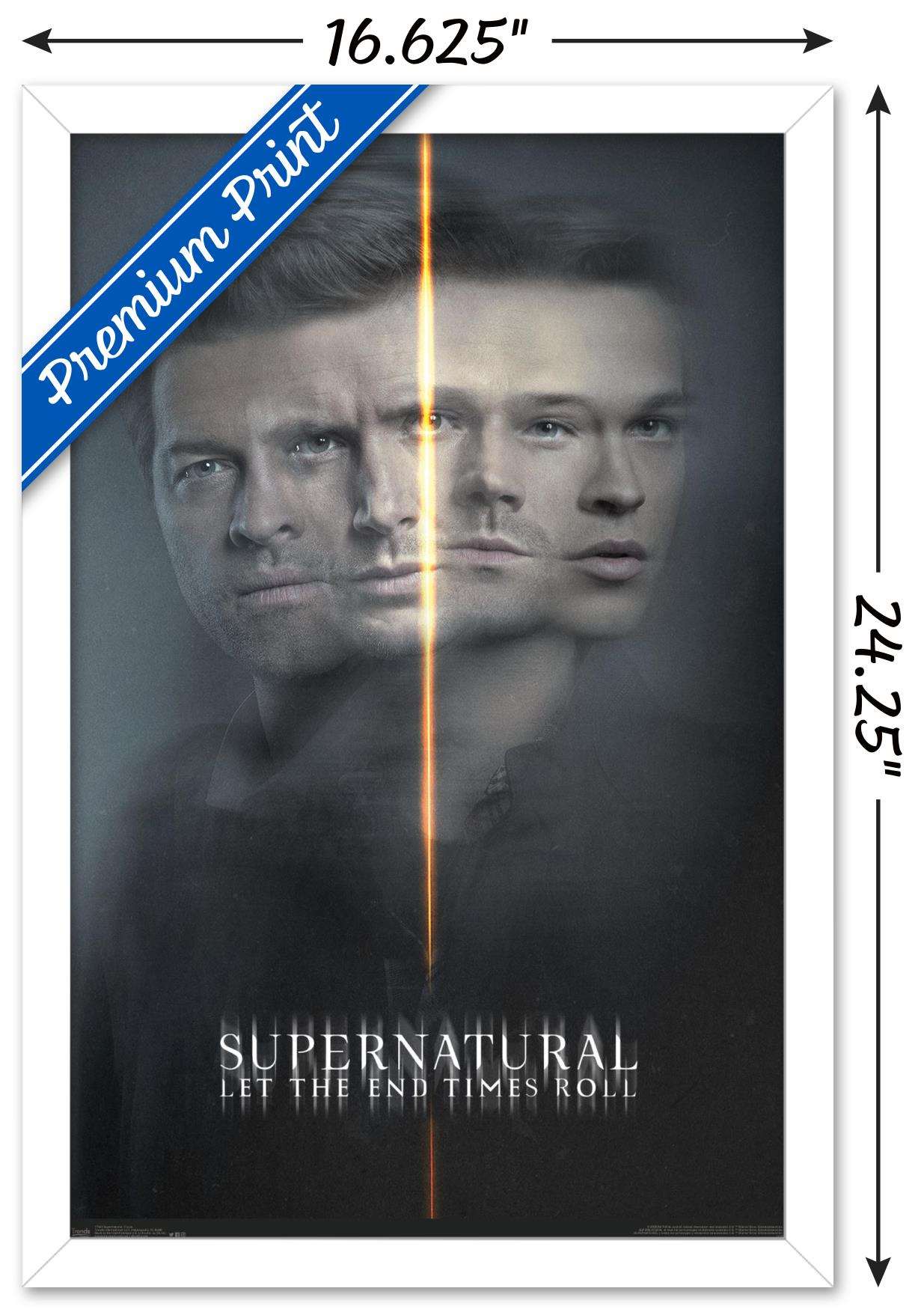 Supernatural - Dual Faces Wall Poster, 14.725" x 22.375", Framed