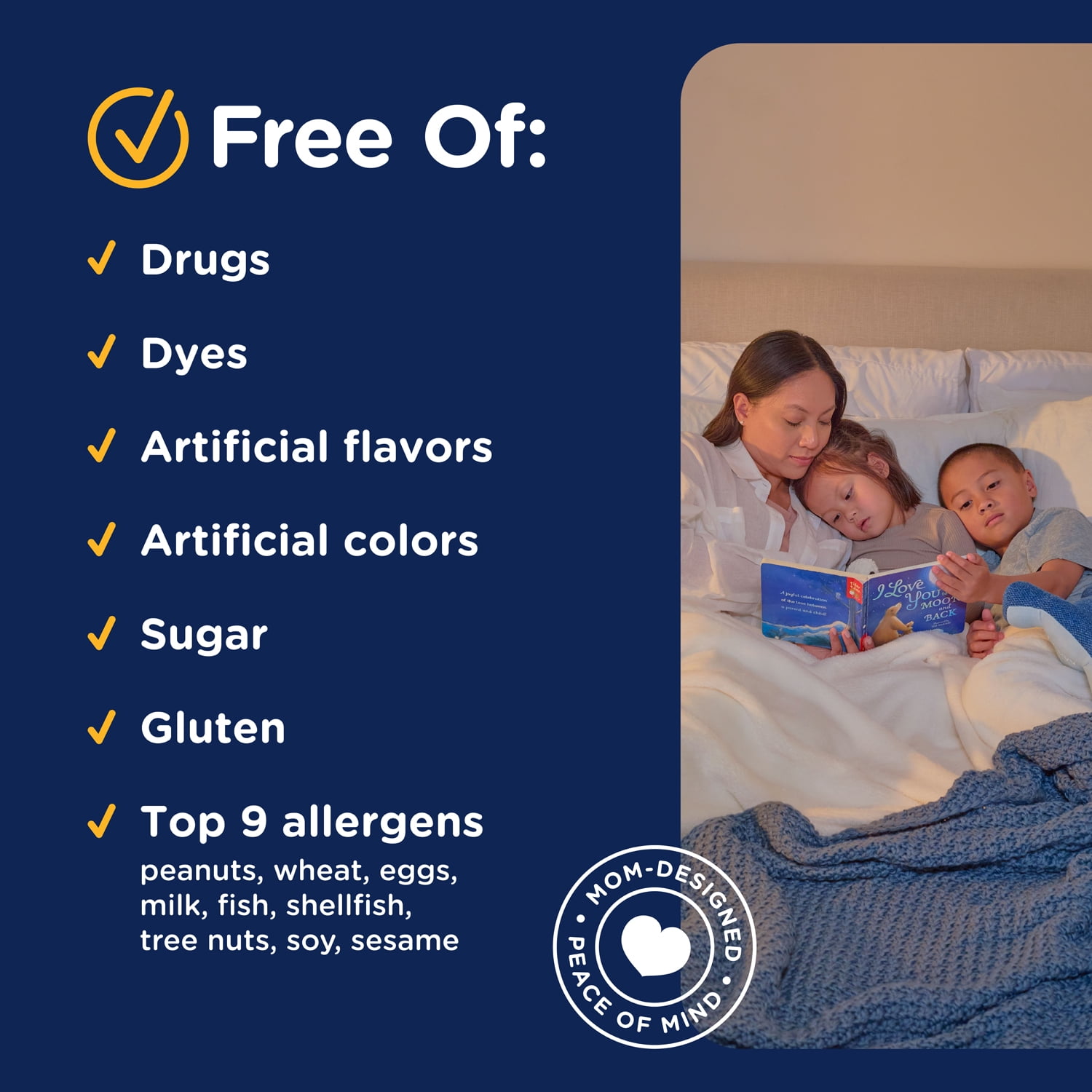 (4 pack) Mommy's Bliss Kids Sleep Liquid with Melatonin for Ages 3 and Up, Natural Grape Flavor, 4 fl oz
