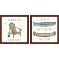 thumbnail image 1 of Great Art Now Lake Sketches Color by Daphne Brissonnet, 2 Piece Framed Art Set Each 13"W x 13"H, 1 of 3