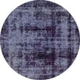 thumbnail image 1 of Ahgly Company Indoor Round Abstract Blue Persian Area Rugs, 5' Round, 1 of 6