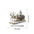 thumbnail image 3 of Clearance 2D Santa Sleigh Figurines Christmas Decor, Cute Santa Christmas Decorations for Home, Christmas Centerpieces Figurine for Tables, 3 of 7