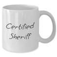 thumbnail image 2 of Amangny Funny Sheriff White Coffee Mug Gifts for Birthday - 'Certified Sheriff' Quote, 2 of 6