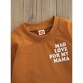 thumbnail image 5 of Baby Boy's Girl's Sweatshirt, Letter Printed Long Sleeve Round Neck Warm Loose Tops, 5 of 8