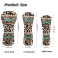 thumbnail image 6 of Uorisanigo Golf Club Head Covers for Woods and Drivers - Premium PU Leather Western Aztec Tribal Cow Print Golf Headcovers - 3 Piece Set for Men and Women, Waterproof & Durable, 6 of 7