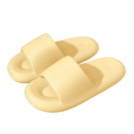 

Wish Men and women cute slippers summer cartoon slippers open toe slippers non-slip home slippers shower slippers flat sandals for indoor and outdoor（custard 35-36m） S2030