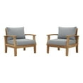 thumbnail image 2 of Modway Marina Ensemble Sectionnel de Patio en Bois de Teck Massif 2 Pcs - Naturel/gris, 2 of 6