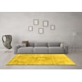 thumbnail image 3 of Ahgly Company Indoor Rectangle Abstract Yellow Modern Area Rugs, 6' x 9', 3 of 4