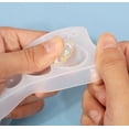 thumbnail image 3 of 2 moldes de silicona para gemas, molde de silicona redondo transparente para hacer pendientes, joyería, proyectos de manualidades, 3 of 5