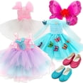 thumbnail image 2 of For American Girl 18” inch Dolls Clothes Outifts Fairy Butterfly Dress Accessories, 2 of 8