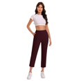 thumbnail image 6 of Work Pants for Women High Waist Stretch Formal Dress Suit Pants Casual Business Slim Fit Office Trousers Slacks, 6 of 6