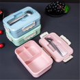 thumbnail image 3 of Bento Box Adult,Thermal Lunch Box – Portable Insulated Food Container with Divided Compartments, Leak-Proof, Includes Utensil Set (Spoon & Chopsticks), Perfect for Work,Travel, 3 of 9