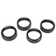 thumbnail image 4 of 4pcs AC Switch Ring Aluminium Alloy Stylish Rustproof Center Console Button Cover Replacement for Tacoma 2016?2022 Black, 4 of 5