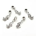 thumbnail image 2 of U8MO 10pcs Tibetan Alloy European Dangle Beads Large Hole Antique Silver Charms Craft-Mermaid, 2 of 2