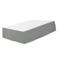 thumbnail image 2 of wolftale Solid Color Hotel Pleated Bed Skirt Wrinkle & Fade Resistant Gray _Full, 2 of 9