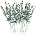 thumbnail image 2 of Nvzi 24pcs Eucalyptus Stems Decor Artificial Eucalyptus Leaves Faux Greenery Branches for Wedding Centerpiece Flower Floral Arrangement Farmhouse Home Decoration, 2 of 5