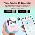 Printer,App Portable Thermal Printer Thermal Paper Rolls / Ios Support