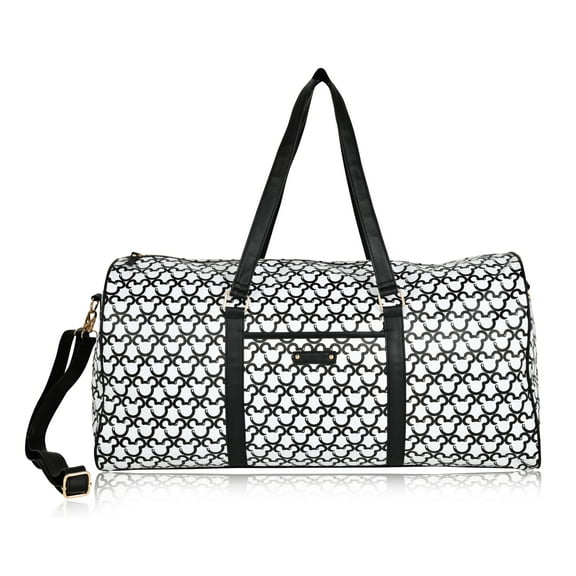 Disney Mickey Mouse AOP Adult's Overnighters Duffel -White