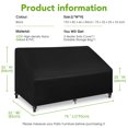 thumbnail image 2 of Outdoor Chair Cover, NASUM Outdoor Furniture Covers Waterproof, Patio Outdoor Couch Cover, 420D Oxford Cloth Durable Lounge Furniture Chair Cover 76''L x 32.5''W x 33''H, Black, 2 of 8