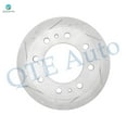 thumbnail image 4 of Set of 4 Front-Rear Drilled Slotted Brake Disc Rotors For 2003-2010 Chevrolet Silverado 2500 HD, 4 of 10