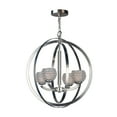thumbnail image 2 of Woodbridge Lighting  14320STNLE Mirage 4-light Pendant Chandelier w/ LED, 2 of 2
