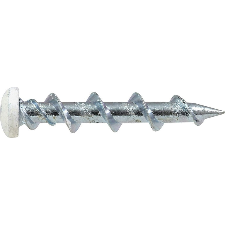 Hillman 42007 WALLDOG Screw Anchor in One White Pan Head Phillips 3 16