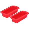 thumbnail image 1 of 2pcs Silicone Bread Loaf Pan, Soft Heat Resistant Bread Baking Pan Loaf Pan Silicone Baking Set Nonstick Loaf Pan Silicone Toast Pan for Bread, Cake, Meatloaf, 1 of 8