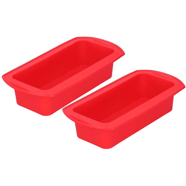 2pcs Silicone Bread Loaf Pan, Soft Heat Resistant Bread Baking Pan Loaf Pan Silicone Baking Set Nonstick Loaf Pan Silicone Toast Pan for Bread, Cake, Meatloaf