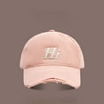 thumbnail image 2 of GDREDA Adjustable Baseball Caps Adjustable Oversized Baseball Cap With Extended Brim Deep Bill Hat For Women Fashionable Sun Hat，Pink, 2 of 3