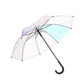thumbnail image 1 of kusrkot Multicolor Clear Rain Umbrellas Dia x H 100x82cm Portable Protect You from Heavy, 1 of 9