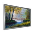 thumbnail image 2 of Sunrise Glow and The Awakening Spring Forest 20 in x 12 in Framed Painting Canvas Art Print, by Designart, 2 of 4