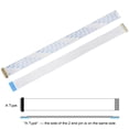 thumbnail image 3 of Uxcell FFC Cable 0.5mm Pitch 30 Pin 200mm Flat Ribbon Cable for LCD Screen A Type 2 Pack, 3 of 6