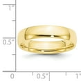 thumbnail image 5 of Finest Gold 10K Yellow Gold 5 mm LTW Comfort Fit Band - Size 10.5, 5 of 5