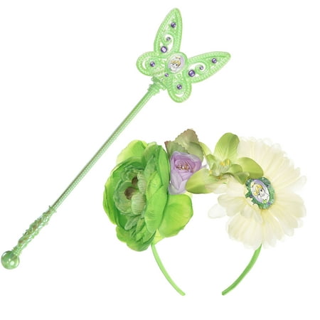 Tinker Bell Costume Accessory Kit for Girls, Includes Headband and Wand