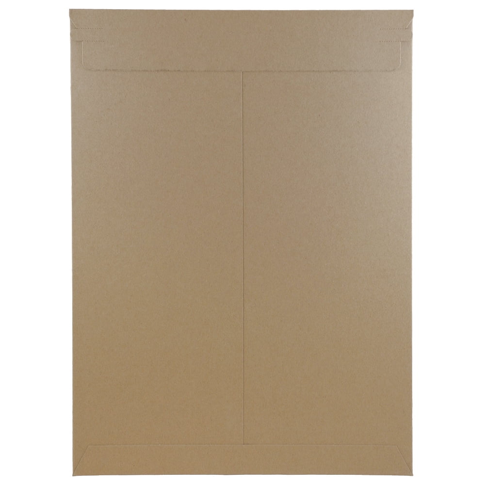 JAM Stay-Flat Photo Mailer Envelopes with Peel & Seal Closure, 13 x 18, Brown Kraft, Sold Individually