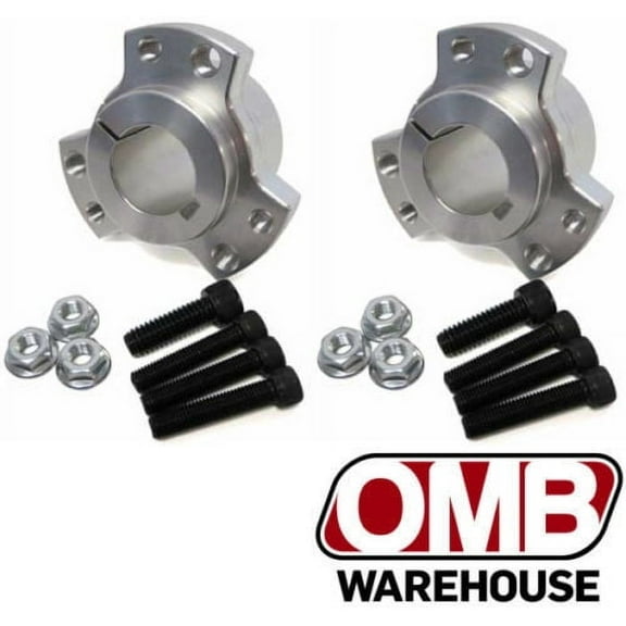 (2) 1" Drift Trike Go Kart Live Axle Billet Aluminum Rear Wheel Hubs w/Hardware