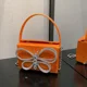 thumbnail image 2 of Bolsos de hombro cuadrados pequeños con cierre de PU, con cadena y cierre, de alta calidad, para mujer, con diamantes y mariposas, estilo nuevo 2024, 2 of 5