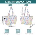 thumbnail image 4 of FORMRS Tote Bag for Women Quilted Large Capacity Travel Work Carry On Shoulder Handbag, Colorful Gummy Bears Pattern, 4 of 7