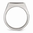 thumbnail image 2 of Stainless Steel Polished and Brushed Signet Ring, 2 of 7