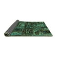 thumbnail image 2 of Ahgly Company Indoor Square Patchwork Turquoise Blue Transitional Area Rugs, 5' Square, 2 of 4