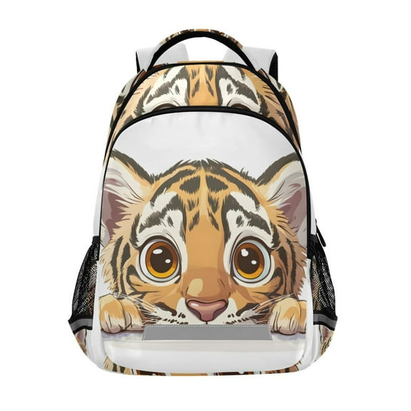 ALAZA A Cute Tiger Backpack Elementary School Bag Bookbag Travel Rucksack