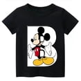 thumbnail image 5 of Camiseta de algodón con combinación de letras y nombre personalizado de Disney para niños, camiseta de manga corta con fuente ABCDE de Mickey Mouse, 5 of 5