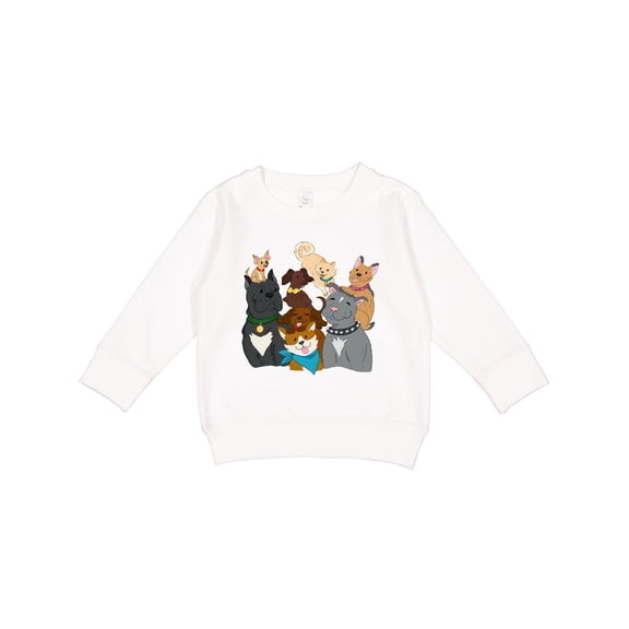 Inktastic Happy Dog Family Toddler Sweatshirt