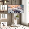 thumbnail image 3 of Homy Casa Mobile TV Stand for 32-75 Inch TVs with Wheels Adjustable Height Swivel Mount with Storage Shelf, 3 of 9
