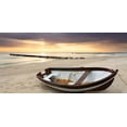 thumbnail image 2 of Anonymous 18x11 Gold Ornate Wood Framed with Double Matting Museum Art Print Titled - Coastal Panorama, 2 of 4