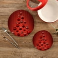 thumbnail image 2 of Christmas 2 Pack Pot Holders Trivets, Heat Resistant Hot Pads for Kitchen Table Decoration Trivets for Hot Dishes/Pot/Bowl/Teapot/Kitchen Hot Pads Trivets, 7" + 9.45", 2 of 7