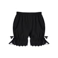 thumbnail image 2 of Miutii Kids Girls Bloomer Shorts Ruffle Lace Up Safety Short Under Party Dress Dance Short Boyshort Black 9-10, 2 of 7