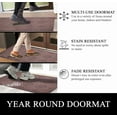 thumbnail image 6 of A1HC Indoor Outdoor Mat, Front and Back Entrance Welcome Mats, Front Door Patio Mats 24x36 Inches, Non-Slip Easy Clean Entrance Washable Large Size Doormats, Chocolate Brown, 6 of 8