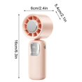 thumbnail image 2 of Fan Handheld Portable Handheld Turbo Fan Mini Handheld Fan Portable Fan for Travel Small Fan Handheld Fan Mini Digital Hanging Neck Handheld Turbine High Speed Folding Ice Fan Portable Fans, 2 of 8